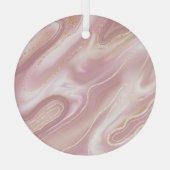 Ornement En Verre Marbre élégant : texture or rose (Verso)