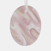 Ornement En Verre Marbre élégant : texture or rose (Avant droite)