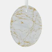 Ornement En Verre Marbre Golden Texture Motif sans couture (Avant droite)