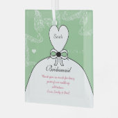 Ornement En Verre Mariage Gown Bridesmaid Mariage - Vous choisissez  (Avant gauche)