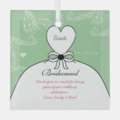 Ornement En Verre Mariage Gown Bridesmaid Mariage - Vous choisissez  (Recto)