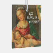 Ornement En Verre Marie et Jésus (Avant droite)