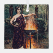 Ornement En Verre Medea Brewing Her Potion –  (Verso)