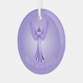 Ornement En Verre Meilleure maman jamais | Ange De Noël Violet Et Li (Avant gauche)