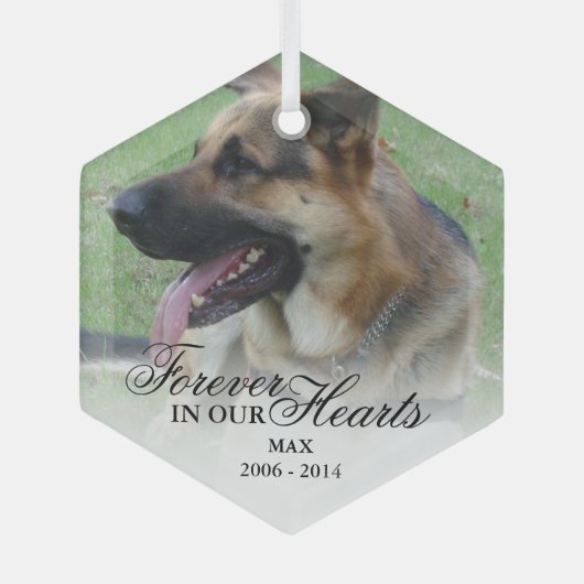 Ornement En Verre Mémoire de Noël en photo (Recto)