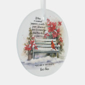 Ornement En Verre Mémoire personnalisée (Avant droite)