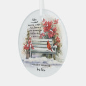 Ornement En Verre Mémoire personnalisée (Avant gauche)