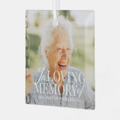 Ornement En Verre Mémorial dans la mémoire amoureuse moderne Élégant (Avant gauche)