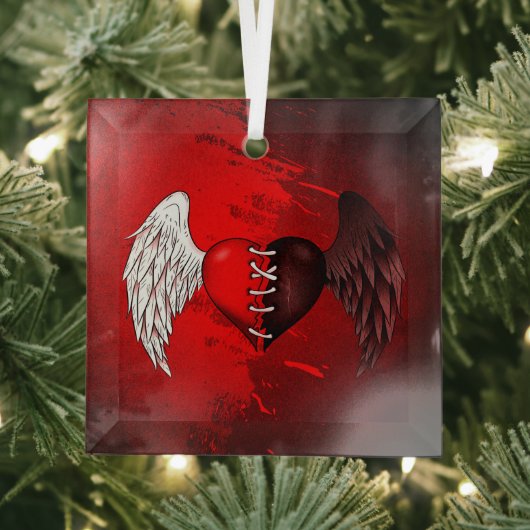 Ornement En Verre Mi-ange mi-démon (Insitu)