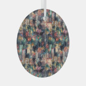 Ornement En Verre Miami à Noël & Nouvel An en aquarelles (Avant droite)