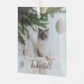 Ornement En Verre Modern Simple Classic at Name and Pet Photo  (Avant gauche)