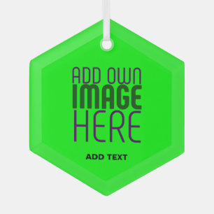 ORNEMENT EN VERRE MODERNE ÉDITABLE NEON GREEN IMAGE MODÈLE TEXTE