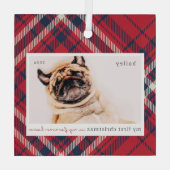 Ornement En Verre Mon premier Noël pour toujours Accueil Plaid Photo (Verso)