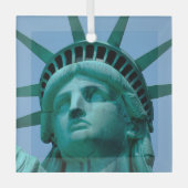 Ornement En Verre Monuments | Statue de Liberty Face (Recto)