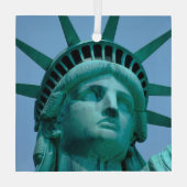 Ornement En Verre Monuments | Statue de Liberty Face (Verso)