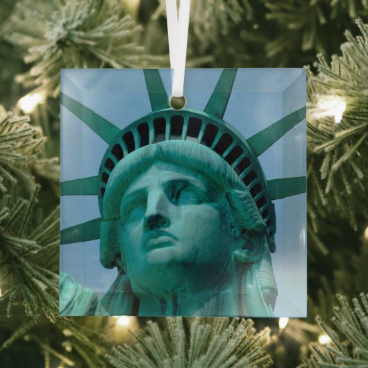 Ornement En Verre Monuments | Statue de Liberty Face (Insitu)