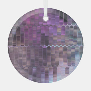 Ornement En Verre Mosaïque brillante : Abstraite brillante multicolo