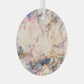 Ornement En Verre Motif Abstrait Fluid de marbre (Avant droite)