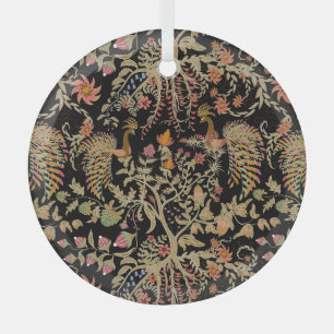 Ornement En Verre Motif chinois Fairy Floral Birds