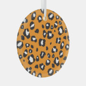 Ornement En Verre Motif Empreinte de léopard classique (Avant droite)