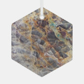 Ornement En Verre Motif en pierre d'âge Kaleidoscope (Recto)