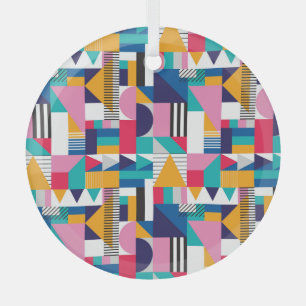 Ornement En Verre Motif géométrique Abstrait moderne sans couture