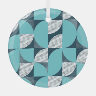 Ornement En Verre Motif géométrique créatif