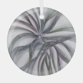 Ornement En Verre Motions Filigree Moderne Abstrait pivotant Fractal (Recto)