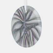 Ornement En Verre Motions Filigree Moderne Abstrait pivotant Fractal (Avant gauche)