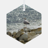 Ornement En Verre Mouette et mer (Verso)