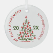 Ornement En Verre My First apartment keepsake fireplace Whimsical (Recto)