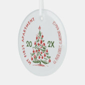 Ornement En Verre My First apartment keepsake fireplace Whimsical (Avant gauche)