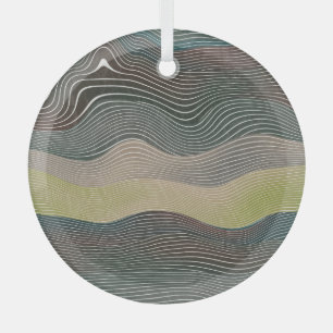 Ornement En Verre Natural Hills : Motif paysager