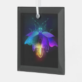Ornement En Verre Neon Firefly sur noir (Avant gauche)