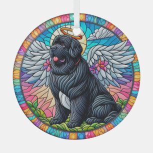 Ornement En Verre Newfie Angel Coloré Style Verre