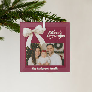 Ornement En Verre Noël à l'arc de la bougie