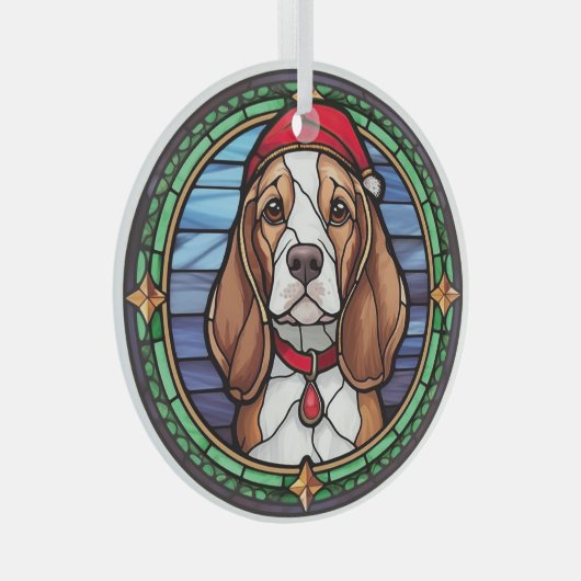 Ornement En Verre Noël beagle en verre (Avant droite)