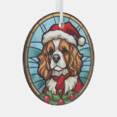 Ornement En Verre Noël Cavalier King Charles Spaniel (Avant droite)