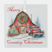 Ornement En Verre Noël du pays (Recto)