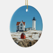 Ornement En Verre Noël du phare de Nubble (Droite)