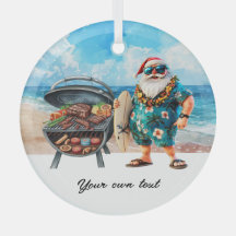 Noël en juillet avec Père Noël à la plage