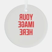 Ornement En Verre Noël personnalisé (Verso)