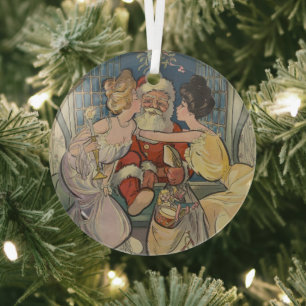 Ornement En Verre Noël vintage, Père Noël (1902)