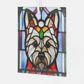 Ornement En Verre Norwich Terrier "Verre tendu" (Avant gauche)