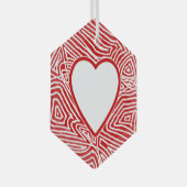 Ornement En Verre Notes cardiaques Scribbleprint (Avant droite)