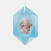 Ornement En Verre Notre Petit Jeu Décembre Pierre d'Anniversaire Éta (Avant gauche)