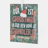 Ornement En Verre Notre premier Noël dans notre nouvelle maison Trés (Avant gauche)