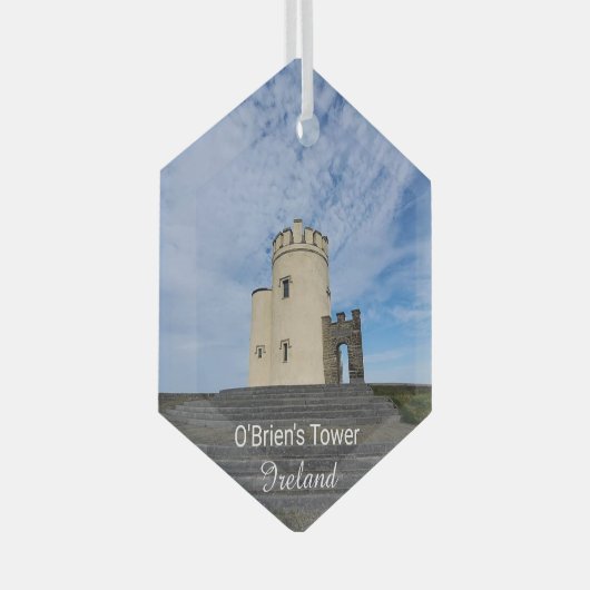 Ornement En Verre O'Brien's Tower Ireland Souvenir Ceramic Ornament (Avant droite)