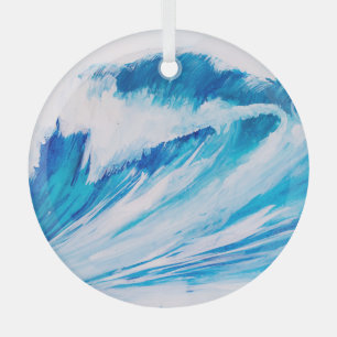 Ornement En Verre Ocean Waves : Blumarine Watercolor Beauté.