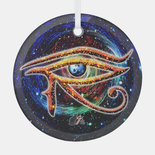 Ornement En Verre OEil de Horus (Recto)